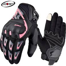 Pink Motorcycle Gloves Maxpower Motorcycle Gloves Mesh Summer Breathable Outdoor Sports Shockproof - Pink
