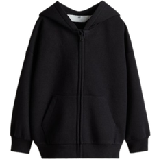 H&M Oversized Capuchonvest Met Rits - Zwart