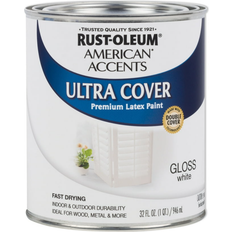 White gloss paint Rust-Oleum American Accents Ultra Cover Gloss Paint-276168 Wood Paint White