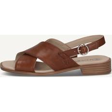 Brown Heeled Sandals Caprice Reference Womens Sandals - Tan