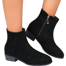 Shein Chelsea Flat Chunky Heel Ankle Boots - Autumn/Winter