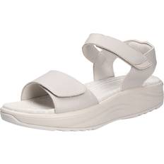 Sko Joya Flores Leather Women's Slingback Sandals - Light Beige