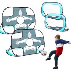 LittleTom Set of 2 Kids Football Goal with Target Net 125 x 80
