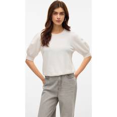 Vero Moda Vita Tröjor Vero Moda Vmdoffy Pullover - Snow White