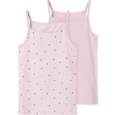 Elastane Tank Tops Name It Strap Top 2-pack - Winsome Orchid (13241973)