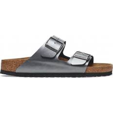 Birkenstock Arizona Birko-Flor Metallic Womens Sandals - Black