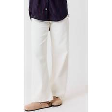 LMTD TWI LW Straight Pant - Hvid