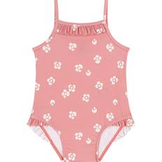 Babies Bathing Suits Petit Bateau Baby Floral Ruffle Swimsuit - Marshmalllow