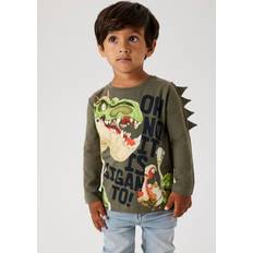 Grøn T-shirts Name It NmmDovid Giganto Bluse - Dusty Olive M. Print