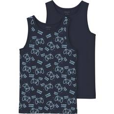 Name It Nkmtank Topp 2-pack - Dark Sapphire