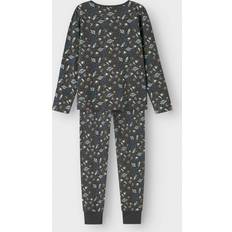 Gröna Nattplagg Name It Forged Iron Pyjamas - Forged Iron/Spa