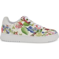 Nine West Women Sneakers Nine West Nenya Lace Up Sneakers - White Floral