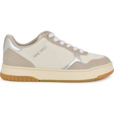 Nine West Women Sneakers Nine West Nenya Lace Up Sneakers - Ivory Multicolor