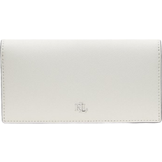 Ralph Lauren Crosshatch Leather Slim Wallet - Soft White