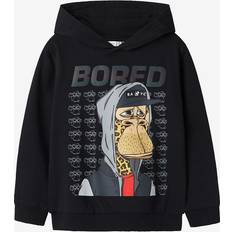 Rød Hoodies Name It Hættetrøje NkmDico Boredofd Nreg Swe - Sort
