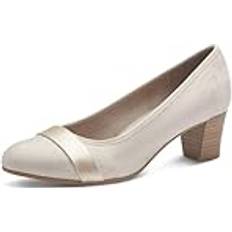 Dam - Veganska Pumps Jana Dam Glitterdetaljer Veganska Pumps - Beige