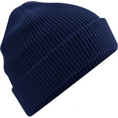 Cotton Beanies Beechfield Waffle Organic Cotton Beanie - Navy