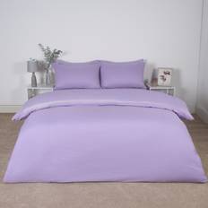 Brentfords Microfibre Duvet Cover Purple (230x220cm)