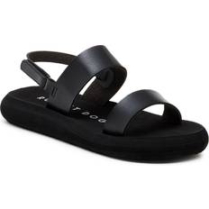 Sunshine Uforet Burnished Pu Sandals - Black