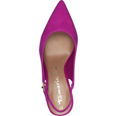 Tamaris Heels & Pumps Tamaris Rubi Pointed Toe Slingback Court Shoe - Dark Pink