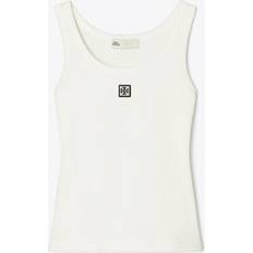 Tory Burch Cotton Scoop Tank - Snow White