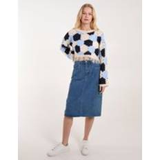 Blue Vanilla Big Flower Jumper -