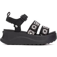 Hey Dude Slippers & Sandals Hey Dude Buckle Cottage Crochet - Black/White