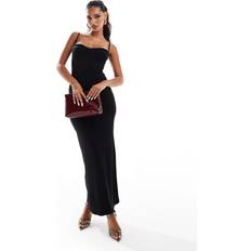 Men Dresses ASOS DESIGN Strappy Cami Maxi Dress - Black