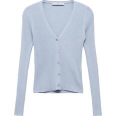 Stof Trøjer Mango Bugambi Cardigan - Lyseblå