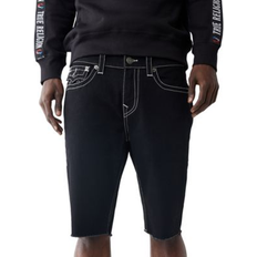 True Religion Men's Ricky Frayed Denim Short - Black