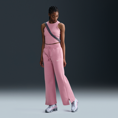 Nike Phoenix Fleece High-Waisted Wide-Leg Sweatpants - Pink