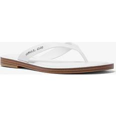 Michael Kors Flip-Flops Michael Kors Koko Leather Flip Flop - White