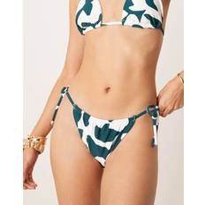 Abercrombie & Fitch Swimwear Abercrombie & Fitch Swim Tie Side Bikini Bottom Co-Ord Abstract Blue Print