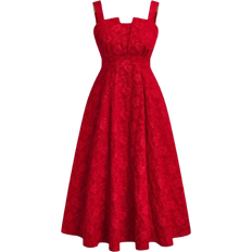 Shein Plus Elegant Sleeveless Textured Cami Midi Dress