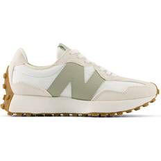 New Balance Beige Sport Shoes New Balance Women's 327 Sneakers - Beige/White/Green