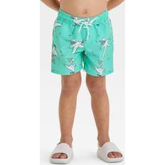 Cat & Jack Baby Boys' Sea Gull Printed Swim Shorts Aqua Green
