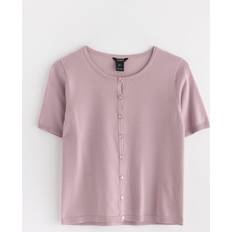 Lila Koftor Lindex Finstickad Cardigan
