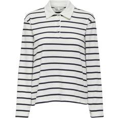 White - Women Polo Shirts Only Onlsira Polo - White/Navy