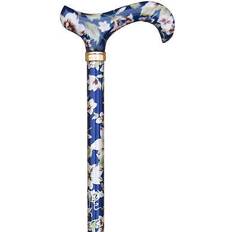 Crutches & Canes Classic Canes Adjustable Walking Stick Dark Blue Floral