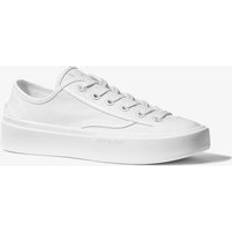 Canvas Trainers Michael Kors MK Jude Canvas Trainers - White