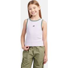 Purple Tank Tops Children's Clothing New Balance Contrast Trim Ribbed Tank Top - Bright Lavender