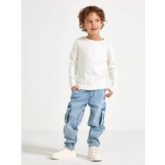 Lindex Jeans Lindex Wilmer Wide Leg Jeans In Denim Jersey