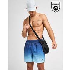 Nike Blue Swimwear Nike All Over Print Fade Swim Shorts - Blue