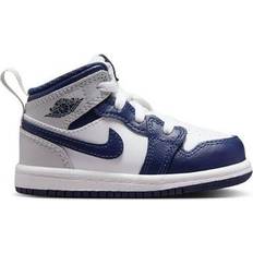 Basketball Shoes Children's Shoes Jordan 1 Mid Baby Toddler Shoes - White