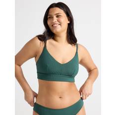 Ribbad Bikiniöverdelar Lindex Ovadderad Bikiniöverdel