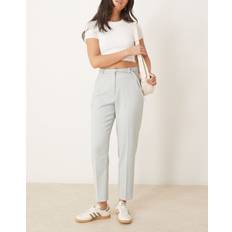 Abercrombie & Fitch Grey Clothing Abercrombie & Fitch Classic High Rise Cigarette Trousers Grey