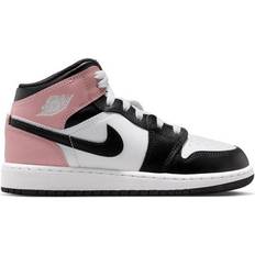 Nike Air Jordan 1 Mid GS - White/Rust Pink/Black