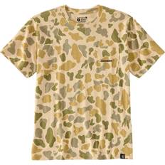 Carhartt Relaxed Fit Lightweight Short Sleeve Pocket Camo Logo Graphic T-shirt - Beach Signature Camo