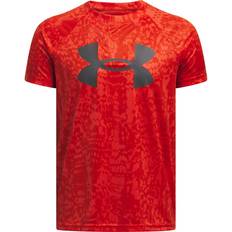 Under Armour Boys' Tech Logo Printed Short Sleeve T-Shirt - Orange