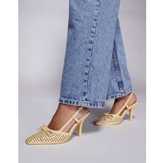 Public Desire Alchemy Laser Cute Sling Back Heels - Yellow